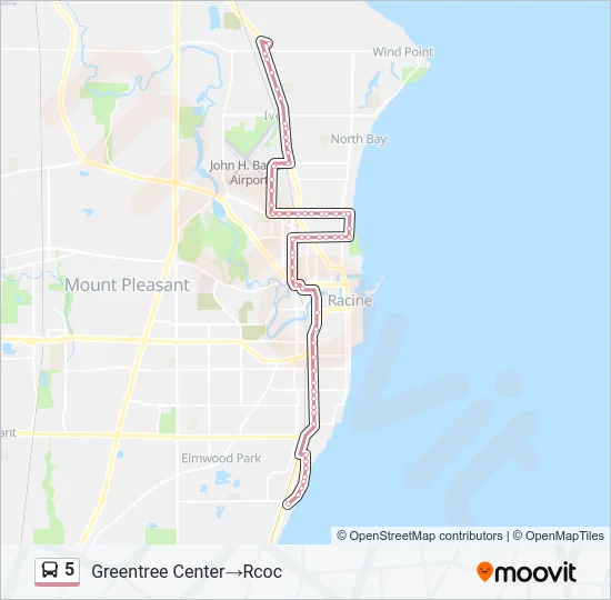 5 Bus Line Map