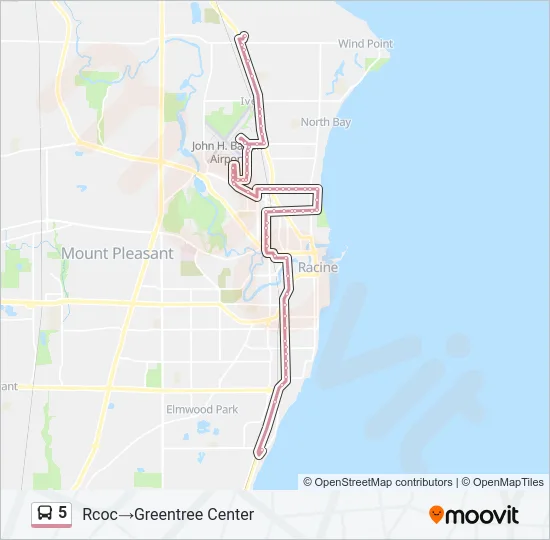 5 Bus Line Map