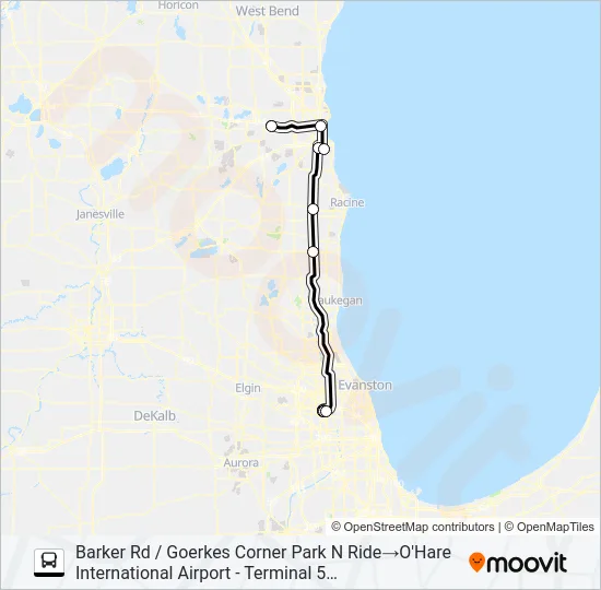 WISCONSIN COACH LINES Bus Line Map