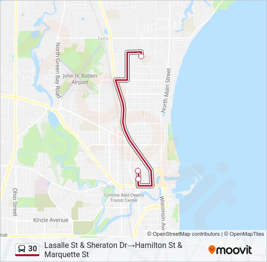 30 Bus Line Map