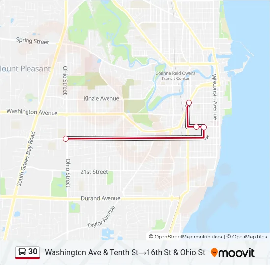 30 Bus Line Map