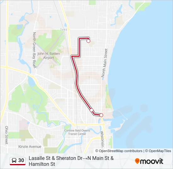 30 Bus Line Map