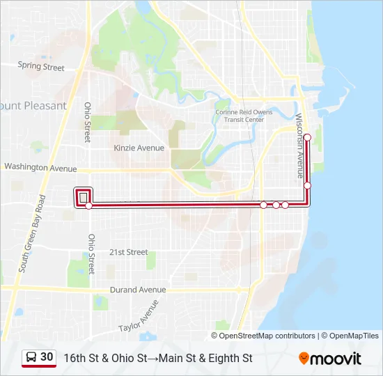 30 Bus Line Map