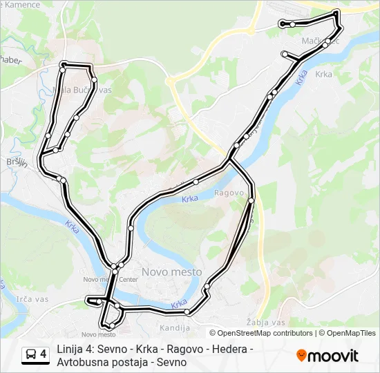 4 Bus Line Map