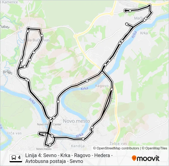 4 Bus Line Map