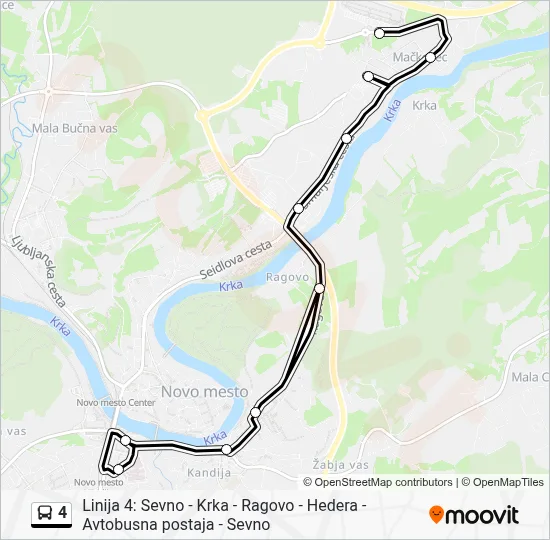 4 Bus Line Map