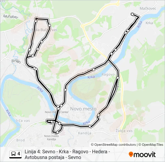 4 Bus Line Map
