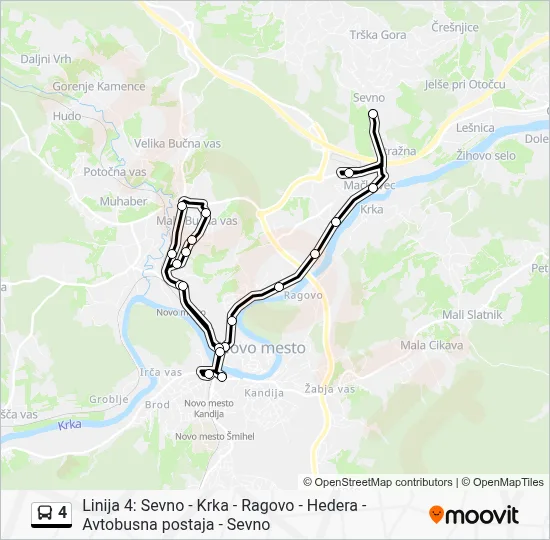 4 Bus Line Map