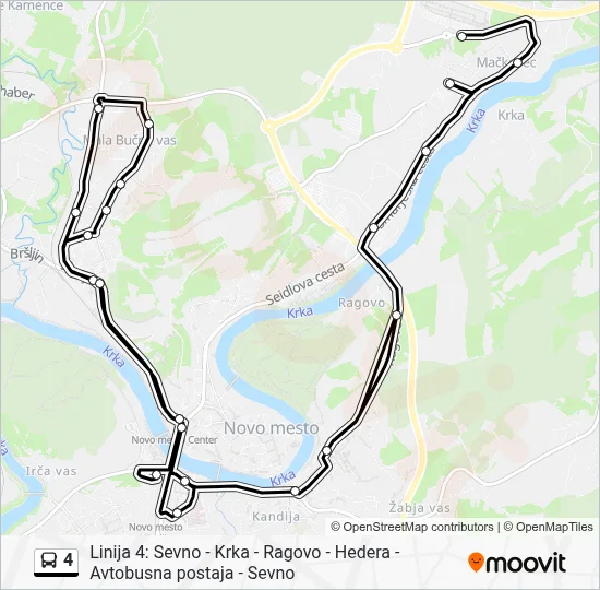 4 Bus Line Map