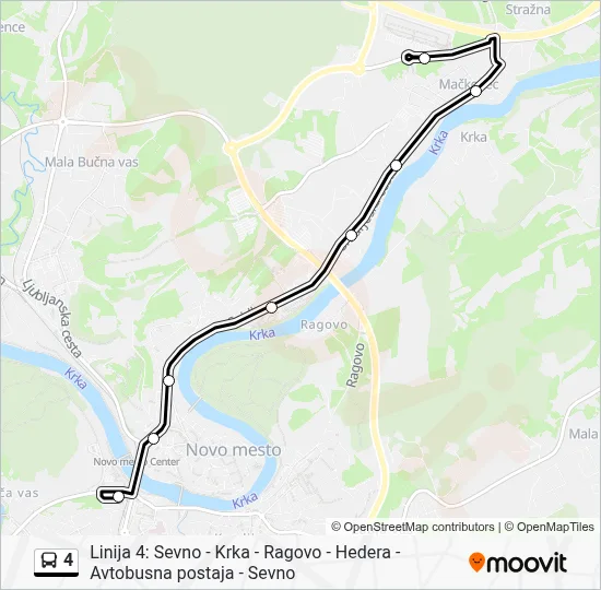 4 Bus Line Map