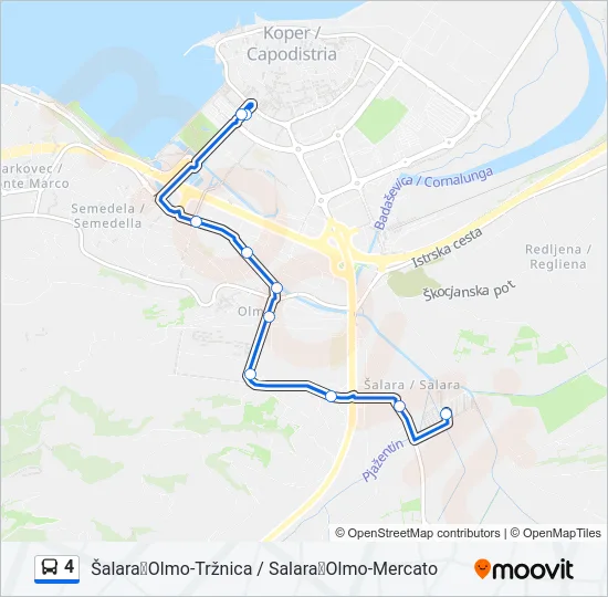 4 Bus Line Map