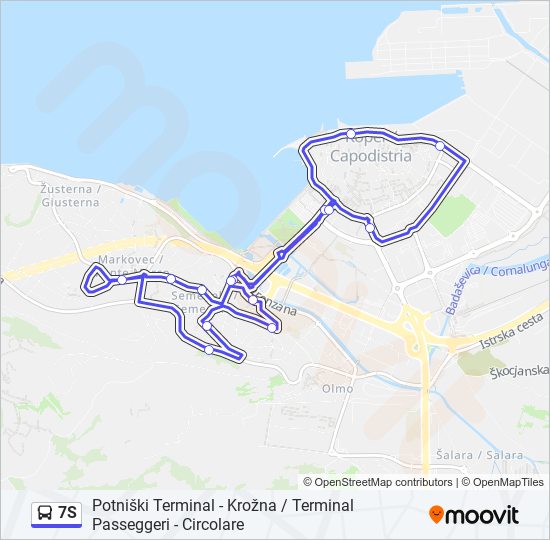 7S Bus Line Map