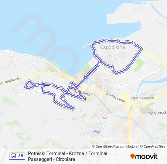 7S Bus Line Map