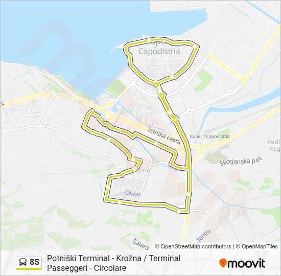 8S Bus Line Map