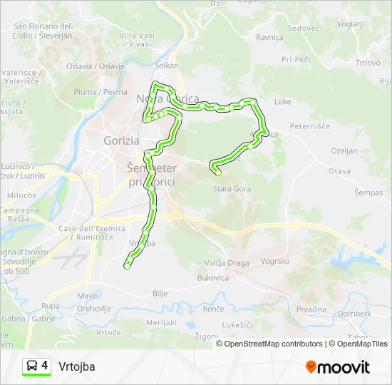 4 Bus Line Map