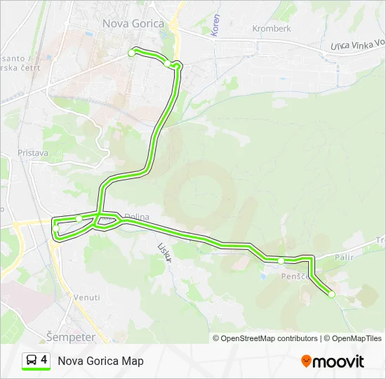 4 Bus Line Map