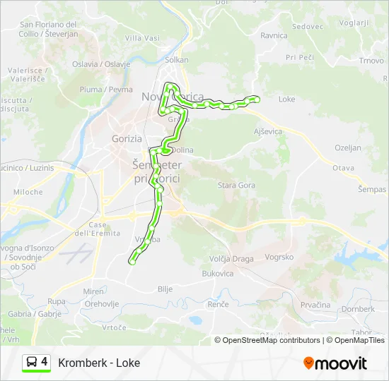 4 Bus Line Map