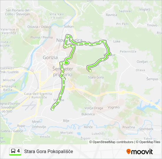 4 Bus Line Map
