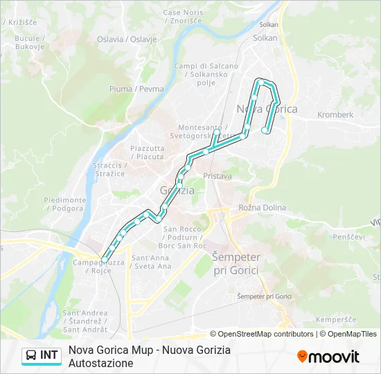 INT Bus Line Map