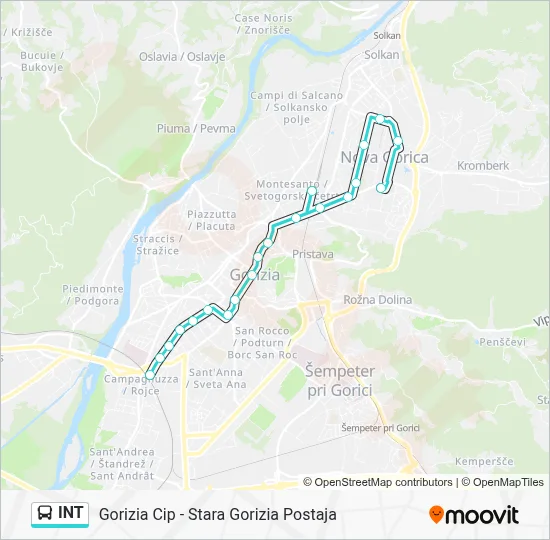 INT Bus Line Map