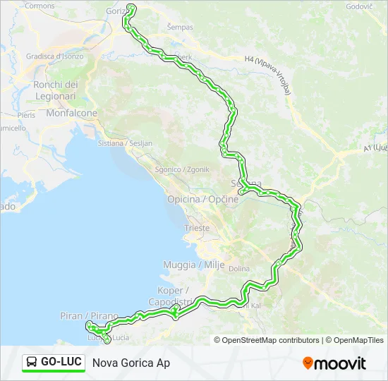 GO-LUC Bus Line Map