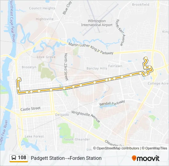 108 Bus Line Map
