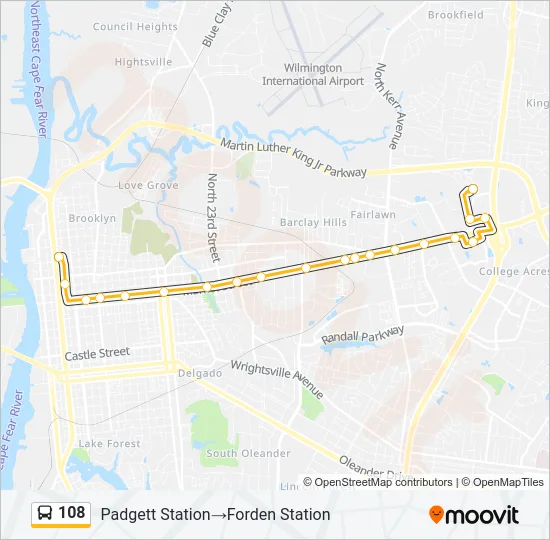 108 Bus Line Map