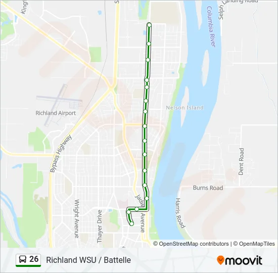 26 Bus Line Map