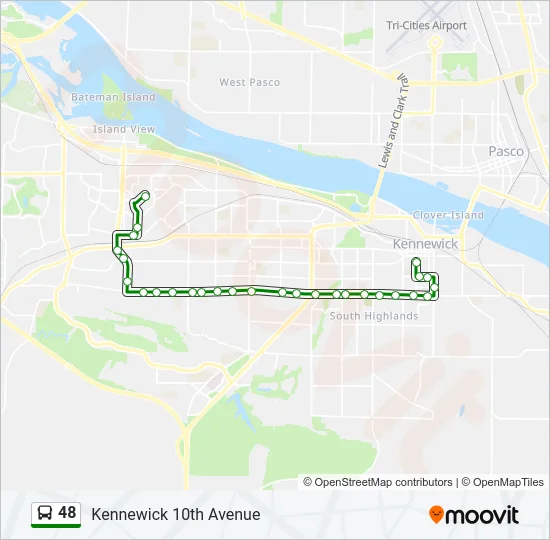 48 Bus Line Map