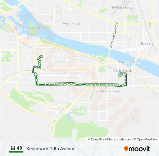 48 Bus Line Map