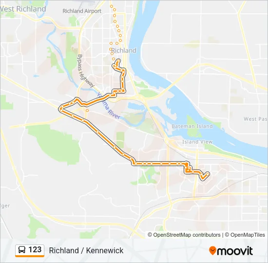 123 Bus Line Map