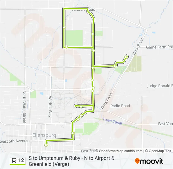 12 Bus Line Map