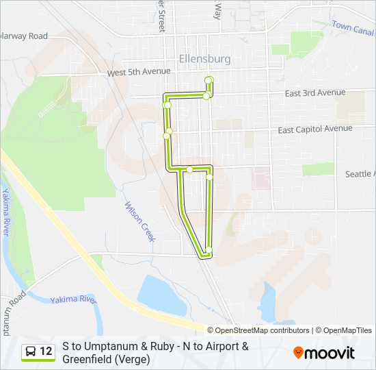 12 Bus Line Map