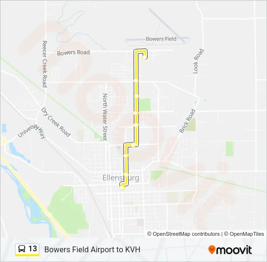 13 Bus Line Map