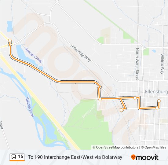 15 Bus Line Map