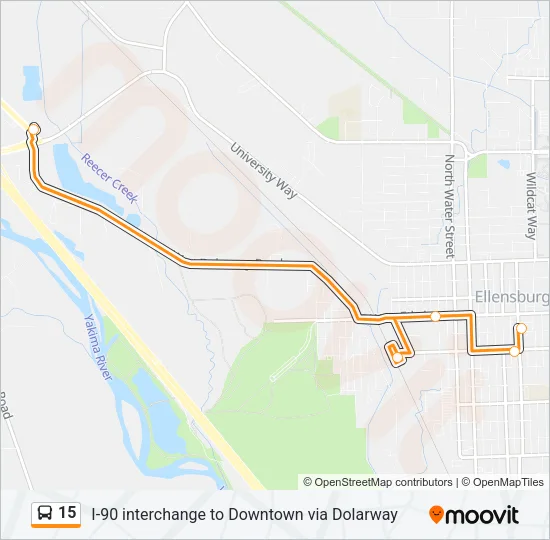 15 Bus Line Map
