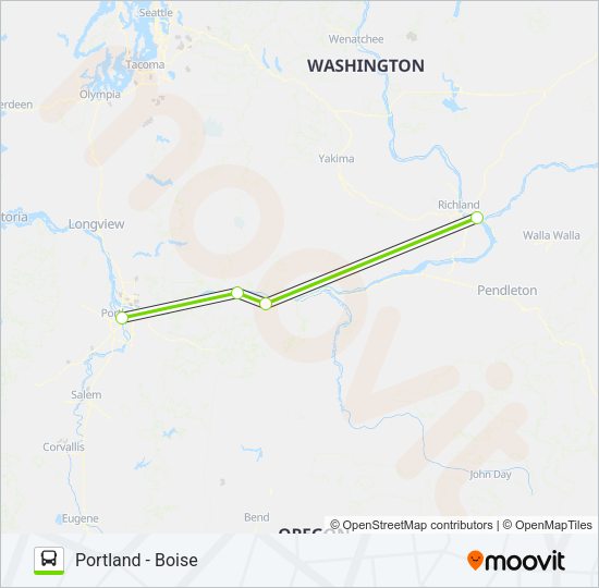 FLIXBUS 2184 Bus Line Map