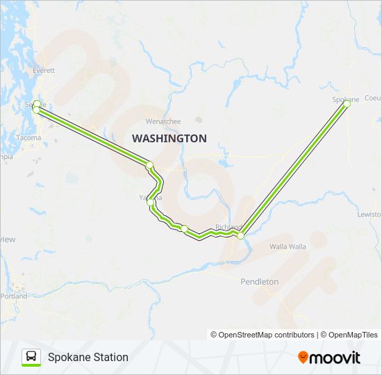FLIXBUS 2124 Bus Line Map