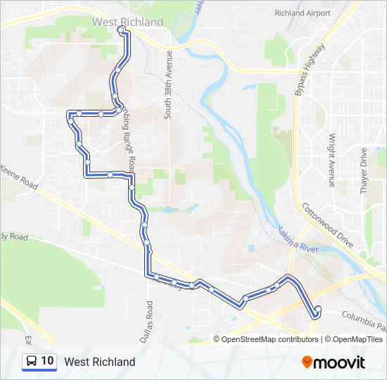 10 Bus Line Map