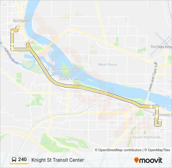 240 Bus Line Map