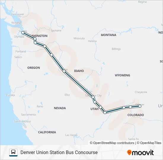 GREYHOUND US0550 Bus Line Map