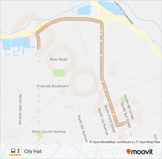 2 Bus Line Map