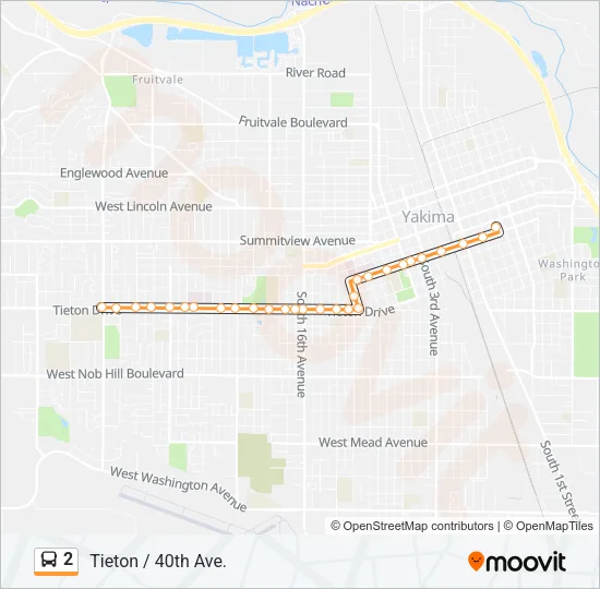 2 Bus Line Map