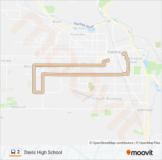 2 Bus Line Map