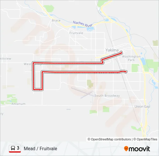 3 Bus Line Map
