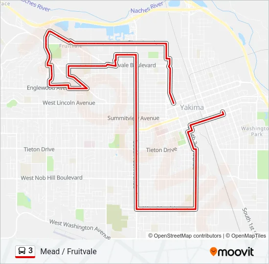 3 Bus Line Map