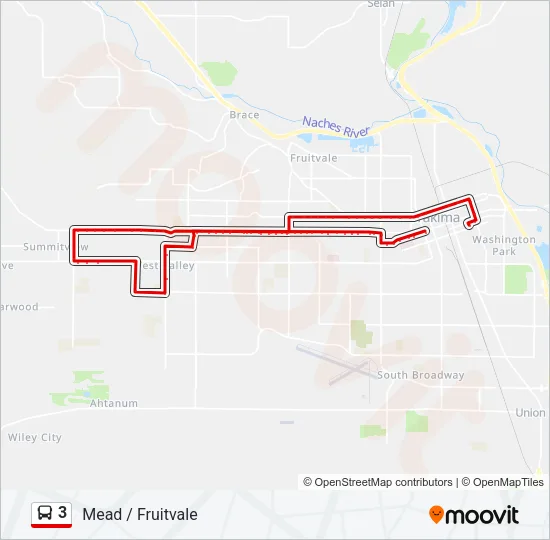 3 Bus Line Map