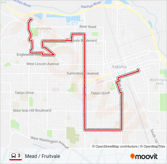 3 Bus Line Map