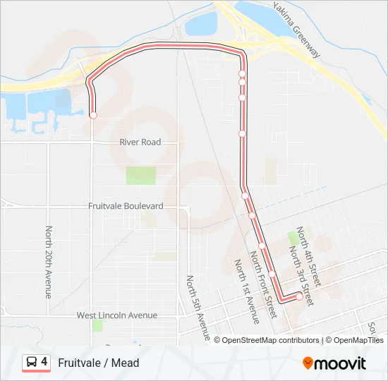 4 Bus Line Map