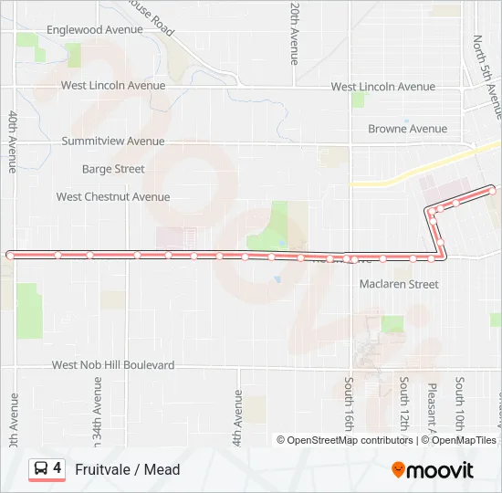 4 Bus Line Map